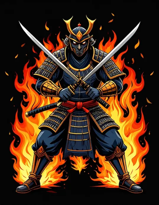 Samurai character artwork
